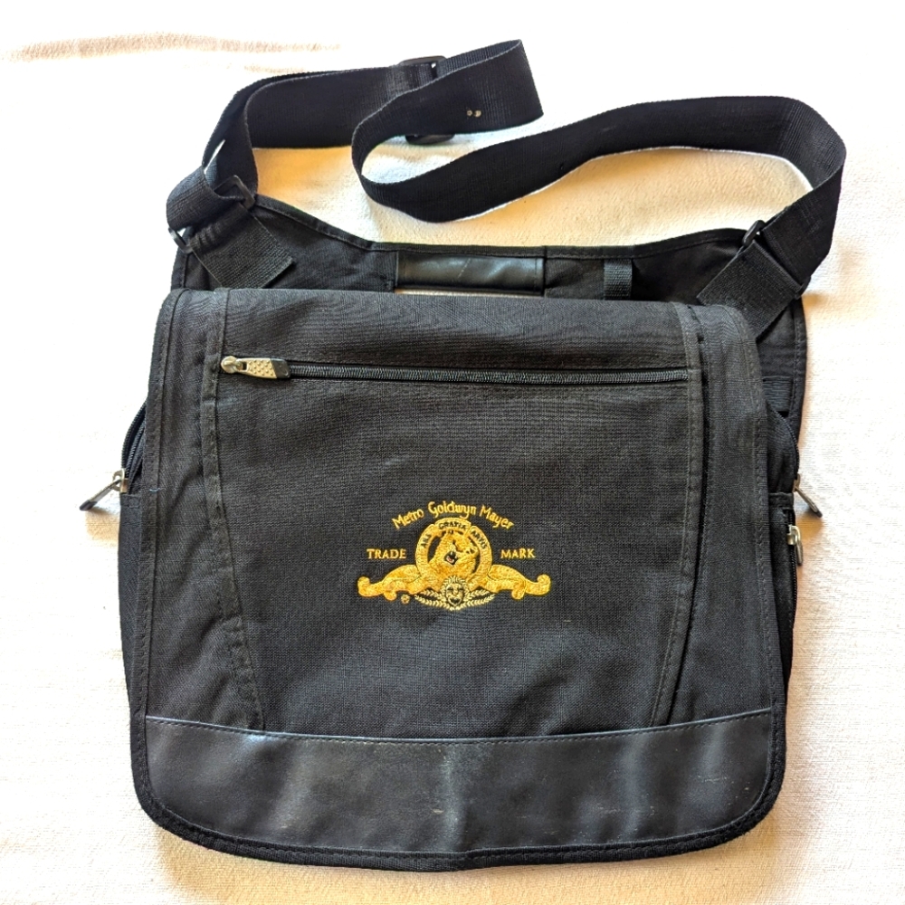 Rare MGM Lion Studio Shoulder Bag Messenger Tote Laptop Briefcase Hollywood Film
